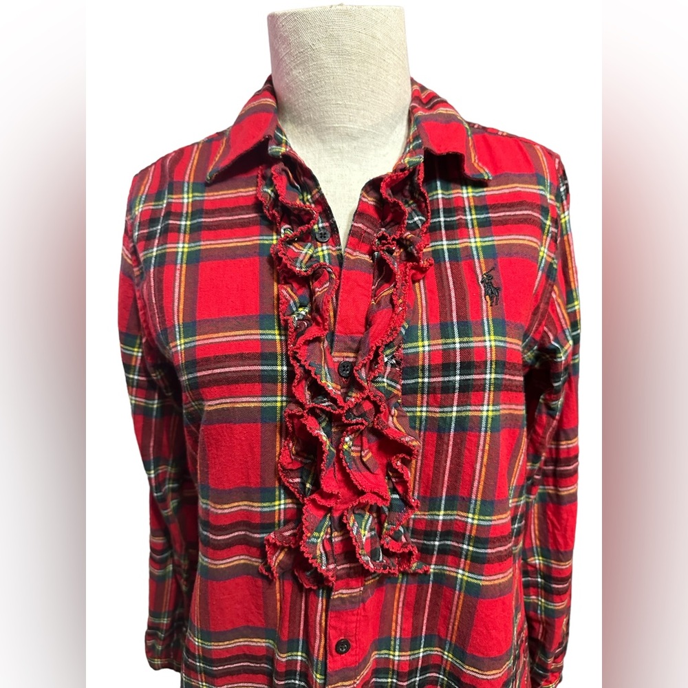 Ralph Lauren flannel plaid sleep shirt